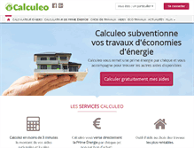 Tablet Screenshot of calculeo.fr